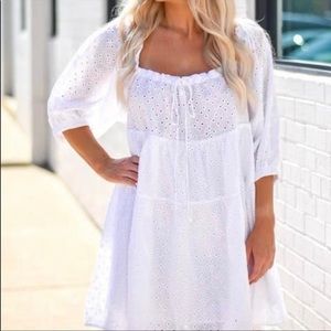WHITE DRESS | Large | Linen | The Impeccable Pig Boutique